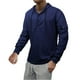 thumbnail image 1 of Dolkfu Sudadera con capucha para hombre, sudadera de waffle de color sólido, parte superior de manga larga con botones en la parte delantera XXL, 1 of 3