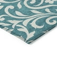 thumbnail image 4 of Addison Rugs Chantille Indoor/Outdoor Transitional Floral Teal Washable Rectangle Rug, 9' x 12', 4 of 6