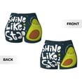 thumbnail image 5 of Picia Avocado in Space1 Printed Workout Shorts for Women Seamless Scrunch Butt Lifting High Waisted Yoga Gym Booty Running Moisture-wicking Short Pants-XX-Large, 5 of 9