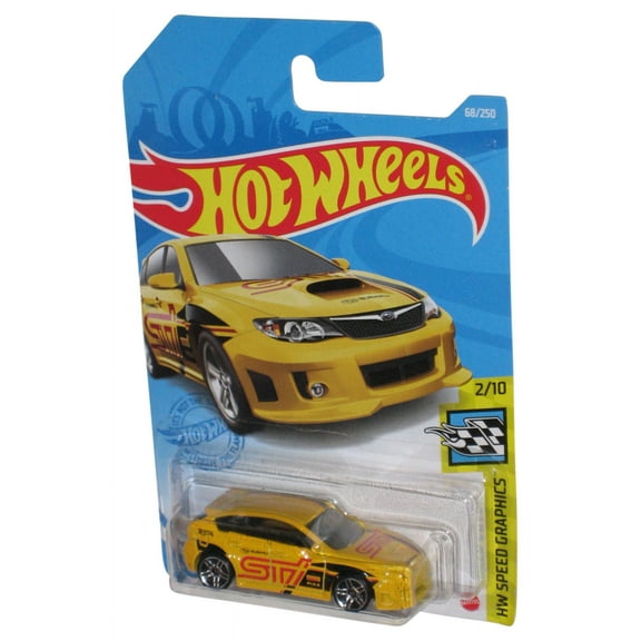 Hot Wheels HW Speed Graphics 2/10 (2020) Yellow Subaru WRX STI Toy Car 68/250