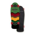 thumbnail image 2 of Fathom by Shark Wheel Rasta Cruiser Longboard Skateboard Complete, Green, 2 of 8