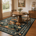 thumbnail image 4 of Lahome Decor 5'x7' Butterfly Bedroom Rug,Area Rugs 5x7ft Rugs for Living Room, Non-Slip Washable Rugs Stain Resistant Boho Floral Rug Low-Pile Throw Rug for ‎Dining Room Office,Black, 4 of 11