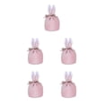 thumbnail image 3 of Kearding Regalos pensativos de tela para Pascua Bolsas de regalo de conejito lindo con bolsa de regalo de Pascua ampliamente utilizada RBD- rosa Type2 NO2, 3 of 6