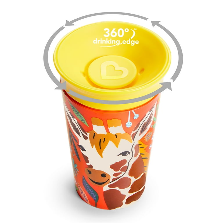 Munchkin® Miracle® 360° WildLove Sippy Cup, 9 oz, Giraffe, Unisex