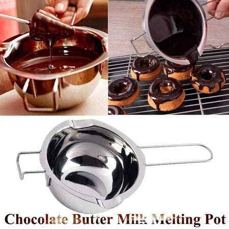 Chocolate Melting Pot Hilitand Stainless Steel Chocolate Butter Milk Melting Pot Pan Kitchen Cookware (Best Way To Melt Chocolate In Microwave)