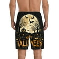 thumbnail image 2 of Mens Pajama Pants - Halloween Night Pumpkin Happy Sleep Shorts Mens Pajama Shorts, Comfy Pj Pants for Mens Lounge Shorts, 2 of 5