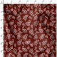 thumbnail image 3 of Soimoi Red polyester Crepe Fabric Paisleys Paisley Print Fabric by the Yard 52 Inch Wide, 3 of 6