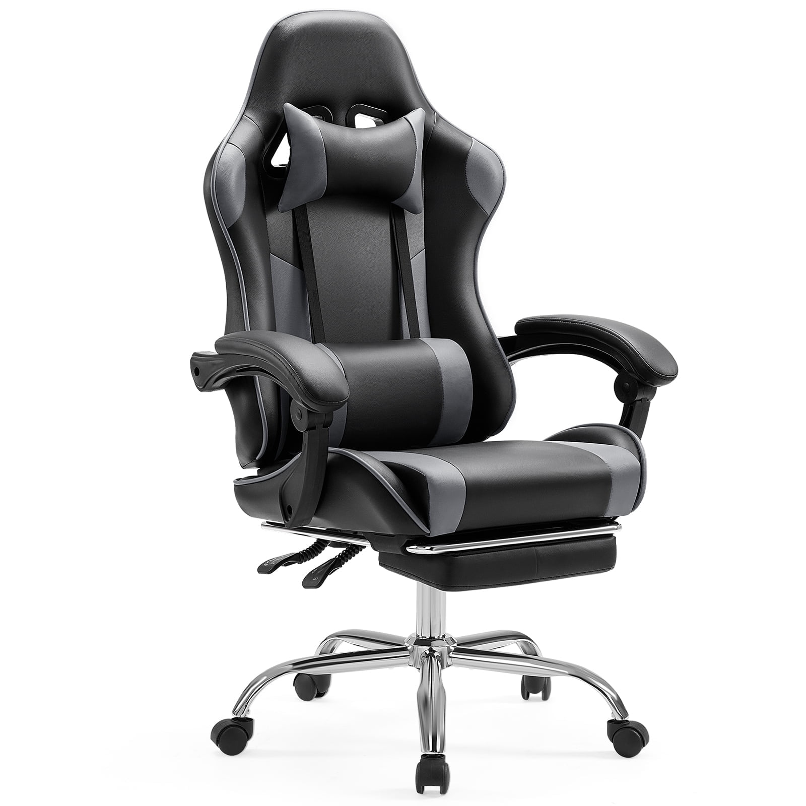 CONCETTA Ergonomic Gaming Chair With Headrest And Lumbar Pillow,Height Adjustable With 360°-Swivel Seat
