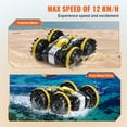 thumbnail image 3 of VEVOR Amphibious Remote Control Car Boat 2.4 GHz 4WD RC Boat Kids Adults Yellow, 3 of 9