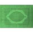 thumbnail image 1 of Ahgly Company Indoor Rectangle Medallion Emerald Green French Area Rugs, 4' x 6', 1 of 4
