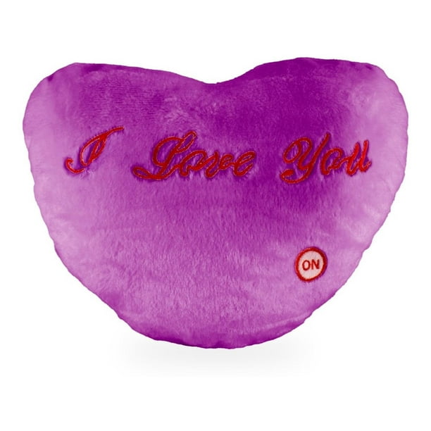Peluche con Forma de Corazón y Sonido violeta chico Rm Regalomex YC006996