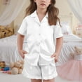 thumbnail image 4 of Ensemble pour Enfants Manches Courtes Col Rond Haut Shorts Taille Moyenne Décontracté, 4 of 6