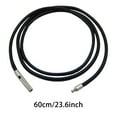 thumbnail image 1 of Lefu 2mm Black Braided Pu Leather String Rope Necklace Stainless Steel Clasp Rope, 1 of 10