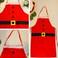 thumbnail image 5 of Christmas Halter-neck Style Sleeveless Chef Kitchen Cook Apron (Red), 5 of 5