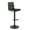 Black, variant on PU Leather Barstools with Large 41.5cm Base, Height Adjustable Swivel Counter Bar Stools Kitchen Pub Dining Chair with Backrest and Footrest