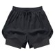 thumbnail image 1 of Pantalones cortos de entrenamiento para hombre, holgados, ligeros y suaves, para fútbol Negro, 1 of 9