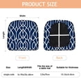thumbnail image 3 of Blue and White Modern Art Geometric Seat Covers for Dining Room Chairs Set Of 4,Stretch Printed Washable Chair Seat Cover with Elastic Ties and Button,Removable Waterproof Couch Cushion Covers, 3 of 6