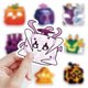 thumbnail image 3 of Pegatinas Bloods Fruits, vinilo impermeable, estilo anime, 60 unidades, 3 of 5