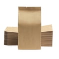 thumbnail image 4 of 100 bolsas de papel kraft con fuelle lateral, selladas con papel de aluminio, para envasar alimentos, para té y frutos secos (14 x 6 x 4), 4 of 7