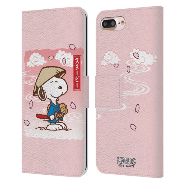 Head Case Designs Officially Licensed Peanuts Oriental Snoopy Samurai Leather Book Wallet Case Cover Compatible With Apple Iphone 7 Plus Iphone 8 Plus Walmart Com