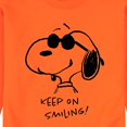 thumbnail image 3 of Peanuts - Cool Joe Keep On Smiling - Men's Crew Neck Fleece Pullover, 3 of 7