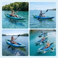 thumbnail image 5 of CazToi Inflatable Kayak Set with 600D Oxford Fabric Cover Includes Pump Paddles Seat Heavy Duty Blow Up Canoe 118in, 5 of 7