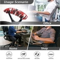 thumbnail image 4 of SCRAWLGOD Red Camouflage Non-Slip Computer Chair Cover with Arm Protector Soft Dustproof Desk Chair Seat Slipcover Easy to Remove Boss Chair Cover, 3 Pcs Set, S, 4 of 7