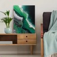 thumbnail image 5 of Abstract Emerald Green Swirl Canvas Print, for Living Room, Office, Hotel, Dining Room Decor, 5 of 8