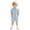 j-416Light Blue120, variant on HAYIMI Toddler Boys Girls Short Sleeve Summer Casual Gentleman Tops Solid Color Shirts T Shirt Shorts Outfit Sets Relaxed Fit Clothes Sets
