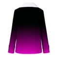 thumbnail image 5 of Lolmot Winter Coats for Women Fleece Jacket Lapel Collar Long Sleeve Gradient Zipper Fuzzy Fleece Coat Ombre Outwear with Pockets,Fall Cothes for Women on Clearance, 5 of 5