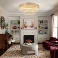 thumbnail image 5 of AFANQI 23.6" Modern Remote ControlledK9 Crystal Chandelier, 5 of 14