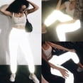 thumbnail image 1 of Pantalon Réfléchissant pour Femmes Jogging Décontracté Hip-Hop Taille Élastique, 1 of 5