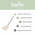 thumbnail image 3 of Beille Wheat Straw Beige Spatula Stainless Steel Handle 13 Inch Kitchen Utensil, 3 of 10