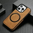 thumbnail image 3 of ELEHOLD for iPhone 13 Pro Max Premium PU Leather Case,Slim Thin Lightweight Skin-Friendly Strong Magnetic Compatible with Mag Safe Anti-Scratch Shockproof Case for iPhone 13 Pro Max,brown, 3 of 5