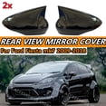thumbnail image 2 of M Style Side Mirror Covers Caps For Ford Fiesta MK7 2009-2018 Rear View Mirror Case Cover Cover Accessories Add On Glossy Black, 2 of 4