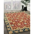 thumbnail image 2 of Ahgly Company Indoor Rectangle Abstract Fire Brick Red Oriental Area Rugs, 7' x 9', 2 of 6