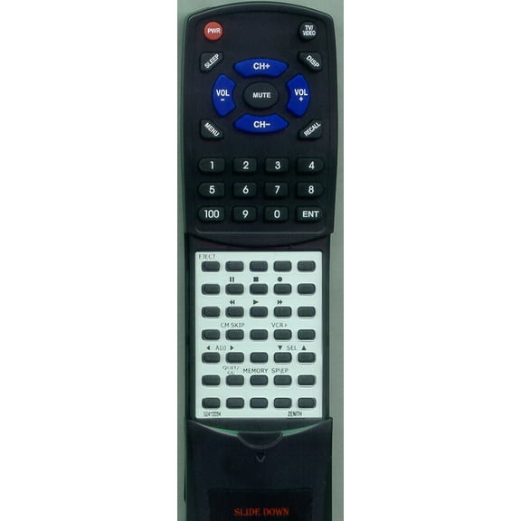 Replacement Remote for ZENITH 6711R1N015B, RT92410034, VRA412, VRS428, VRA422, VRA211C
