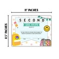 thumbnail image 3 of Second Grade Diploma Graduation Certificate 30pk 8.5x11 Friendship Bracelet Superlatives Class Awards Achievement Completion Recognition Teachers 2nd, 3 of 5