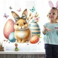 thumbnail image 5 of Qocolhg Easter Window Clings for Glass Windows, Happy Easter Bunny Window Stickers Double Sided with Cute Rabbits Eggs Decorations, Christian Easter Party Supplies for Home Office Classroom Decor,2Pc, 5 of 6