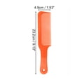 thumbnail image 2 of Unique Bargains 1pc Women Durable Wave Stripe Hair Comb for Curly Thick Straight Wavy Hair ABS Orange, 2 of 3