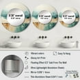 thumbnail image 4 of Designart "Harmonic Horizon Landscape In Minimalism" Minimalism Rund Mirror For Wall Decor - Large Blue Round Print Mirror - Round Modern Mirror - Wall Mounted Round Large Mirror - 23" x 23", 4 of 6