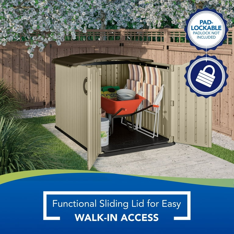 Suncast 98 Glidetop® Horizontal Resin Storage Shed,, 45 OFF