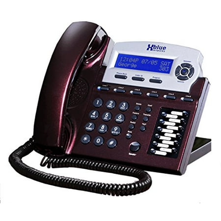 XBlue X16 Small Office Phone System 6 Line Digital Speakerphone - Red Mahogany (Best 2 Line Phone System For Small Business)