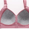 thumbnail image 3 of Dwellite Bra for Women 2026 Front Closure No Underwire Comfort Senior Wireless Full Coverage Bra Pink 40, 3 of 6