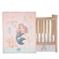 thumbnail image 2 of Bedtime Originals Disney Baby The Little Mermaid 3-Piece Baby Crib Bedding Set, 2 of 9