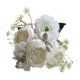 thumbnail image 3 of Ramo de flores artificiales, hortensias, peonías, bayas, arreglo floral sintético de 5 cabezas para centros de mesa de bodas y decoración del hogar, 3 of 6