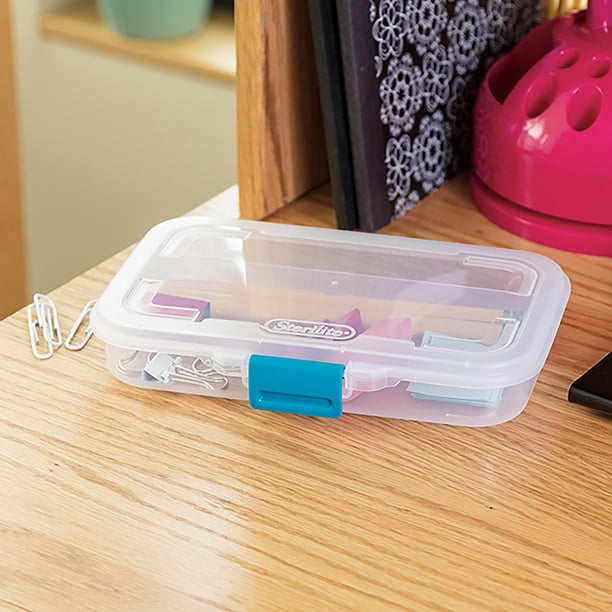 Caja dividida Sterilite 17248612 pequeña de plástico blanco