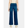 thumbnail image 2 of Time and Tru Women's High Rise Wide Leg Jean, 29", 31", 33" Inseams, Size Range 2-20, 2 of 2