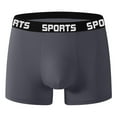 thumbnail image 2 of Underwear Men Pack Male 7Pcs Sports Letter Printed Panties Boxers Underwear Mens Silk Boxers Dark Gray M, 2 of 3