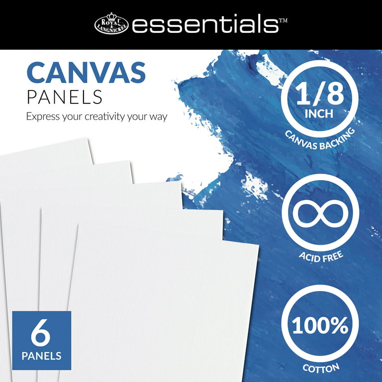 ⭐️ (6pk) Royal & Langnickel Essentials Better Quality 8 x 10 Canvas  Panels